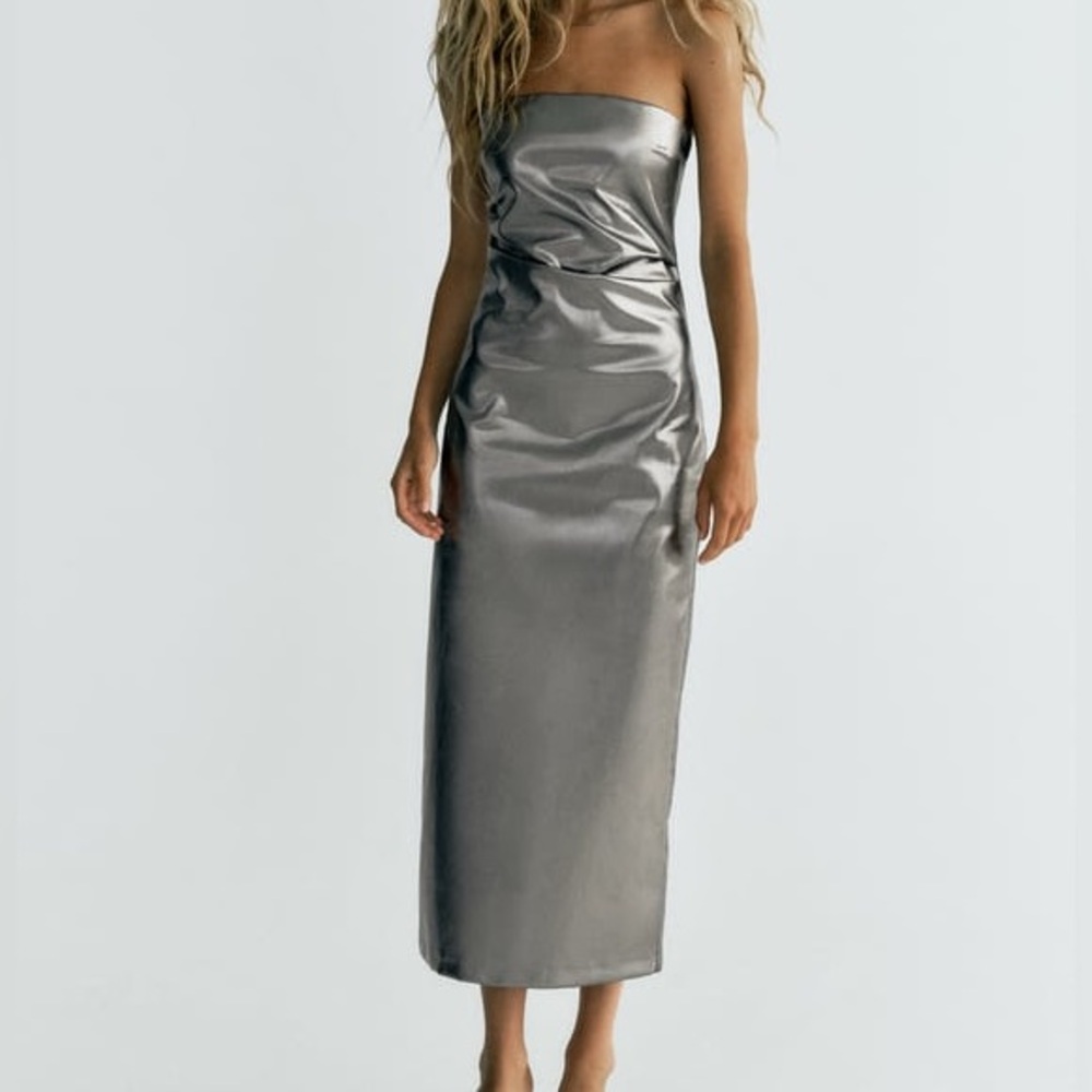 Zara Silver Dress